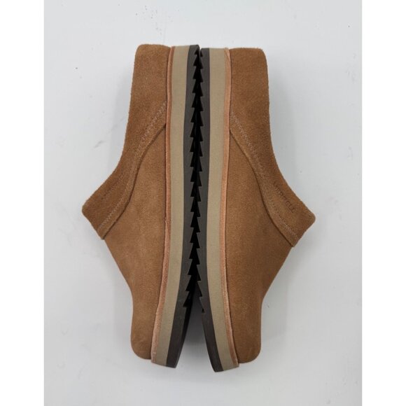 Merrell Suede Juno Slip-On Clogs Womens Size 8 Light Brown Comfort Casual Shoe - Picture 6 of 8